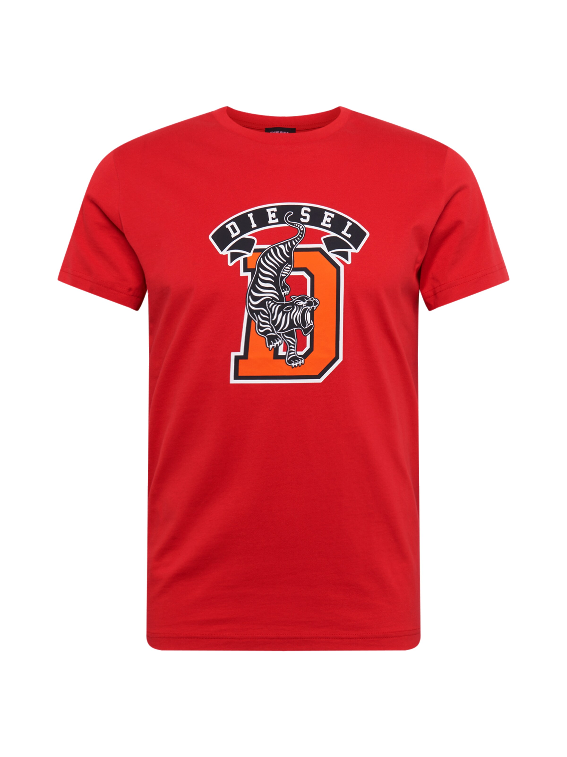 DIESEL - Shirt 'T-DIEGO-B4 T-SHIRT' in de kleur Rood