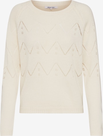 ABOUT YOU Sweater 'Female' in Beige: front