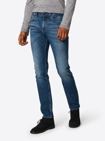 Slimfit Jeans 'Delaware' de la BOSS pe albastru: față