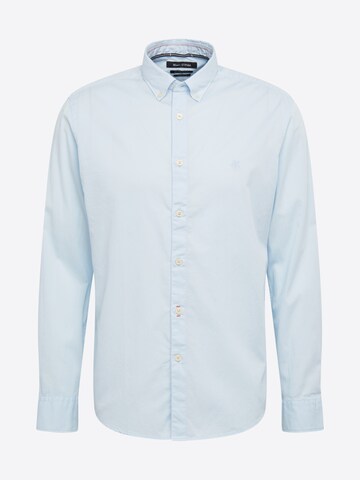 Coupe regular Chemise business Marc O'Polo en bleu : devant