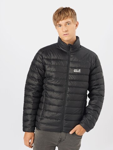 JACK WOLFSKIN Regular fit Яке Outdoor в черно: отпред