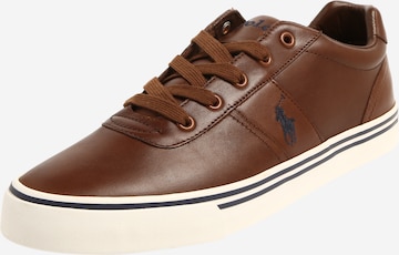 Polo Ralph Lauren - Zapatillas deportivas bajas 'Hanford' en marrón: frente