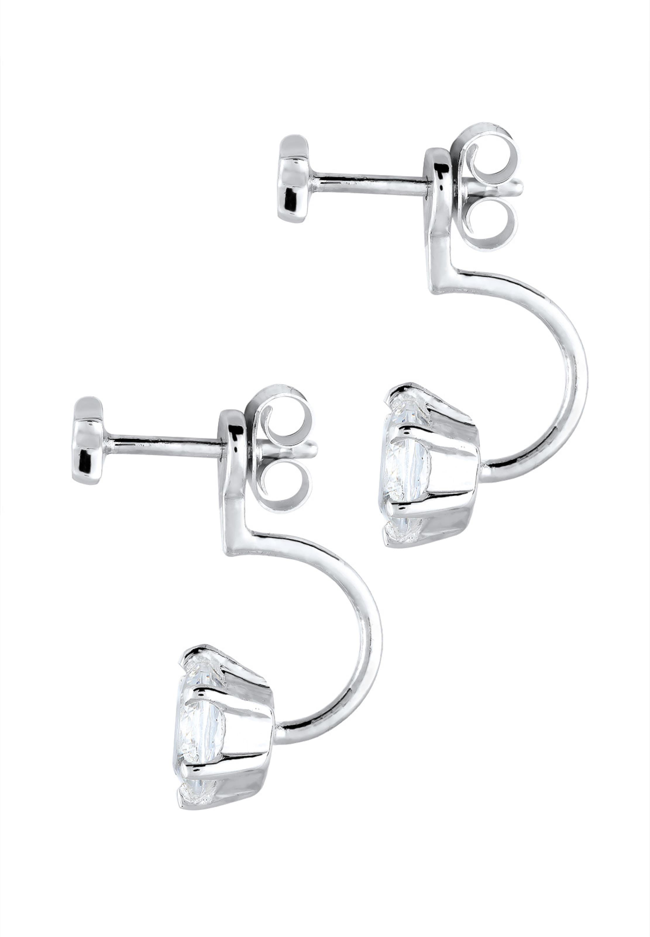 ELLI Ohrringe 'Double Studs' in Silber