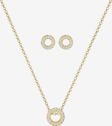 Elli DIAMONDS Jewelry Set in Gold: front