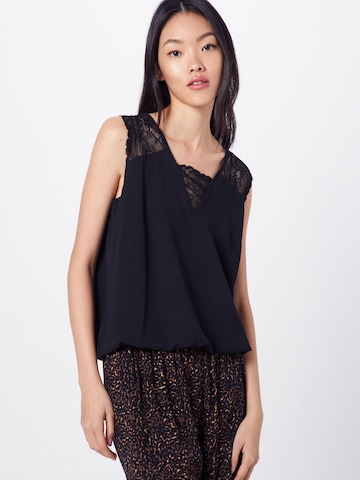 ABOUT YOU Bluza 'Sastra' | črna barva: sprednja stran