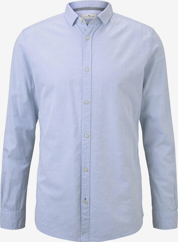 TOM TAILOR Button Up Shirt in Blue: front