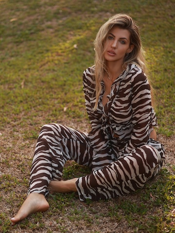 Zebra Print Sheer Set Look