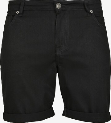 Urban Classics Slimfit Jeansy w kolorze czarny: przód
