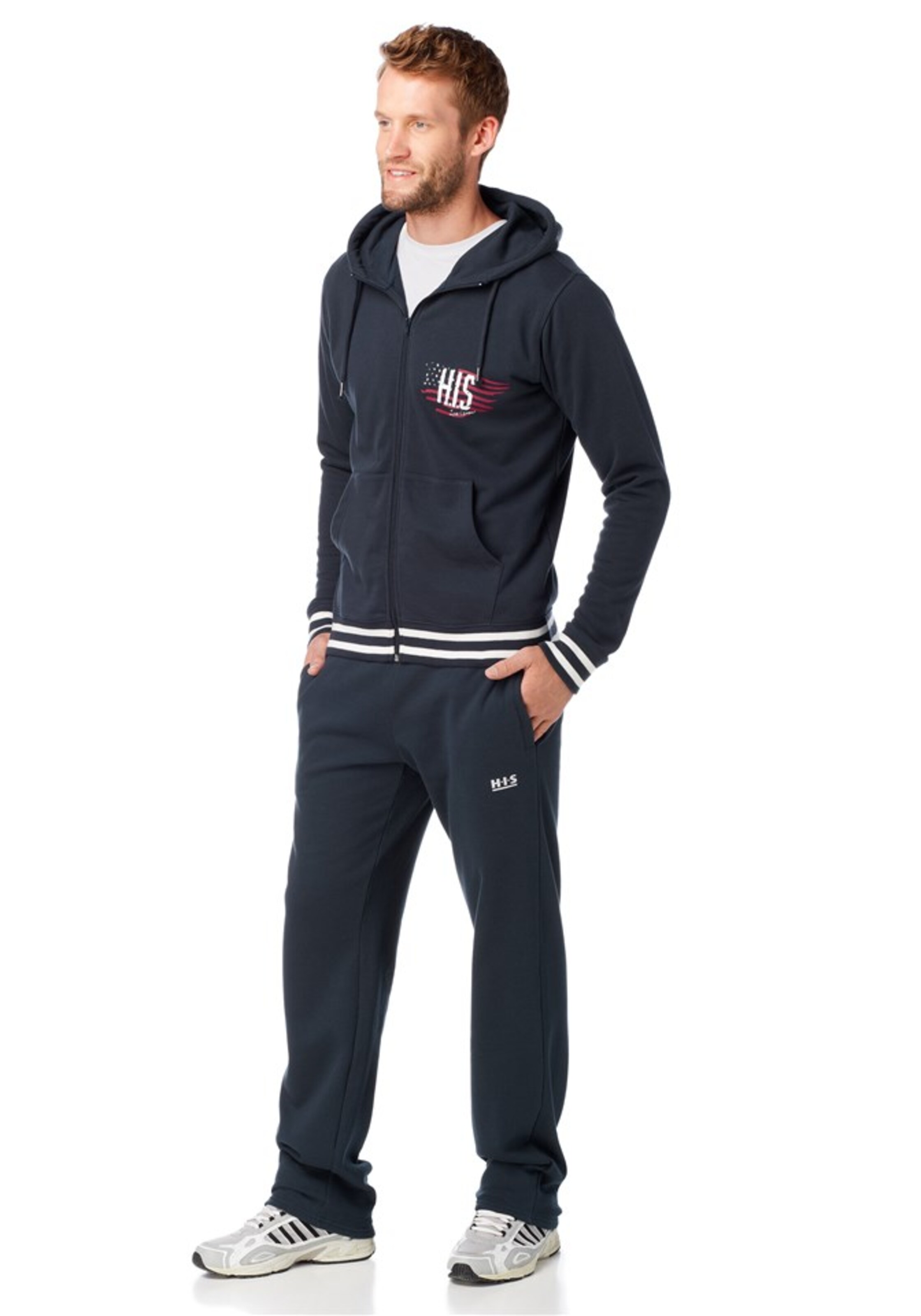 H.I.S Jogginganzug in Blau: Vorderseite