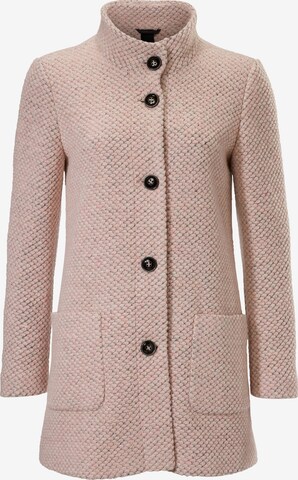 heine Вязаное пальто в Ярко-розовый: спереди