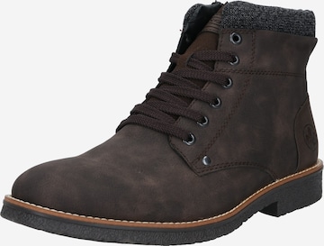 Bottines à lacets Rieker en marron : devant