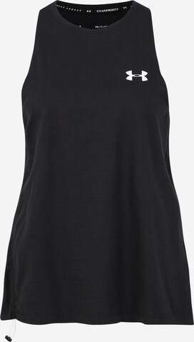 Top sportivo di UNDER ARMOUR in nero: frontale