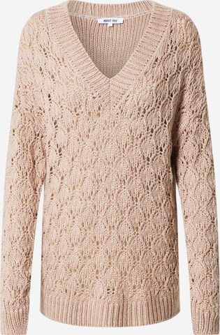 Pullover 'Pia' di ABOUT YOU in rosa: frontale
