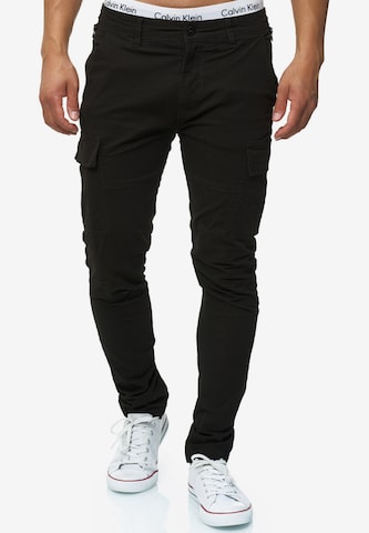 INDICODE JEANS Slimfit Cargobroek 'Mathews ' in Bruin: voorkant