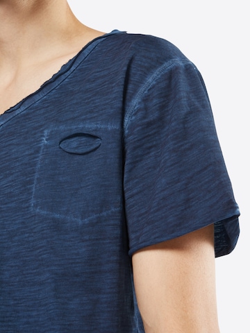 Key Largo T-Shirt 'Soda' mit V-Ausschnitt in Blau