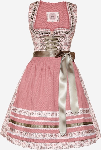 rozā MARJO "Dirndl" stila kleita 'Natalia 58': no priekšpuses