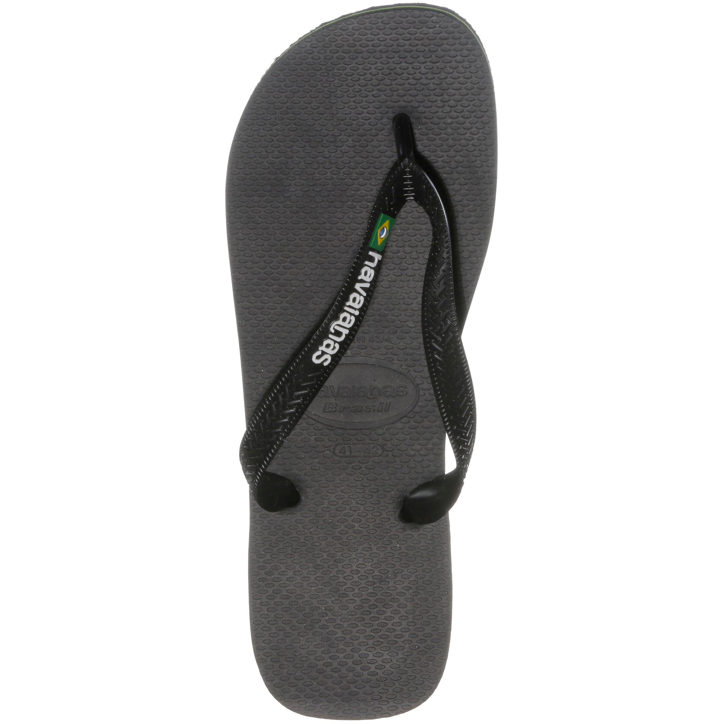 HAVAIANAS Σαγιονάρα 'BRASIL LOGO' σε μαύρο