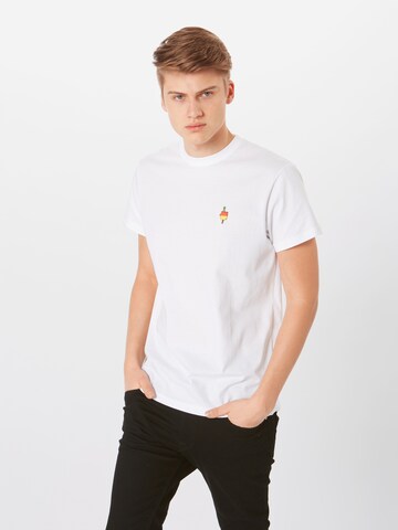 Iriedaily T-Shirt 'Flutscher' in Weiß: Vorderseite