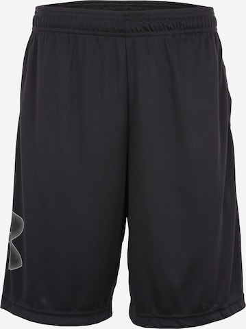 Pantalon de sport 'Tech' UNDER ARMOUR en noir : devant