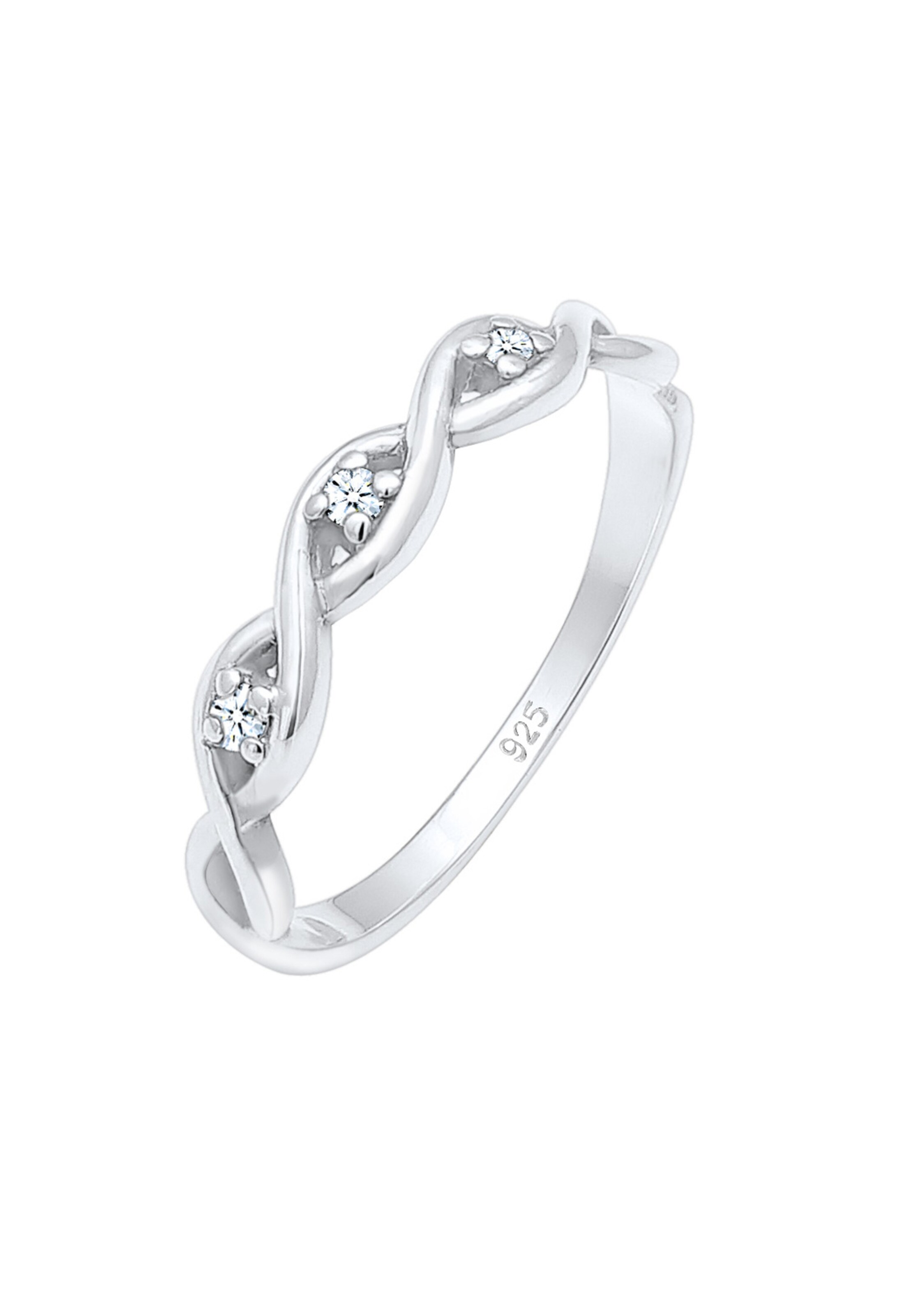 Bague 'Knoten' ELLI PREMIUM en argent : devant