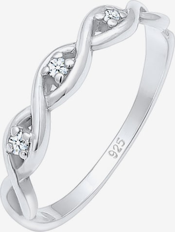 ELLI PREMIUM Ring 'Knoten' in Zilver: voorkant