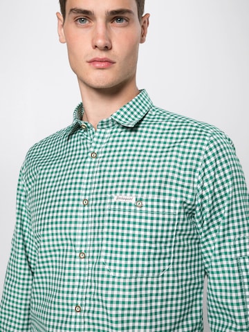 STOCKERPOINT Comfort fit Traditional button up shirt 'Campos3' in Green