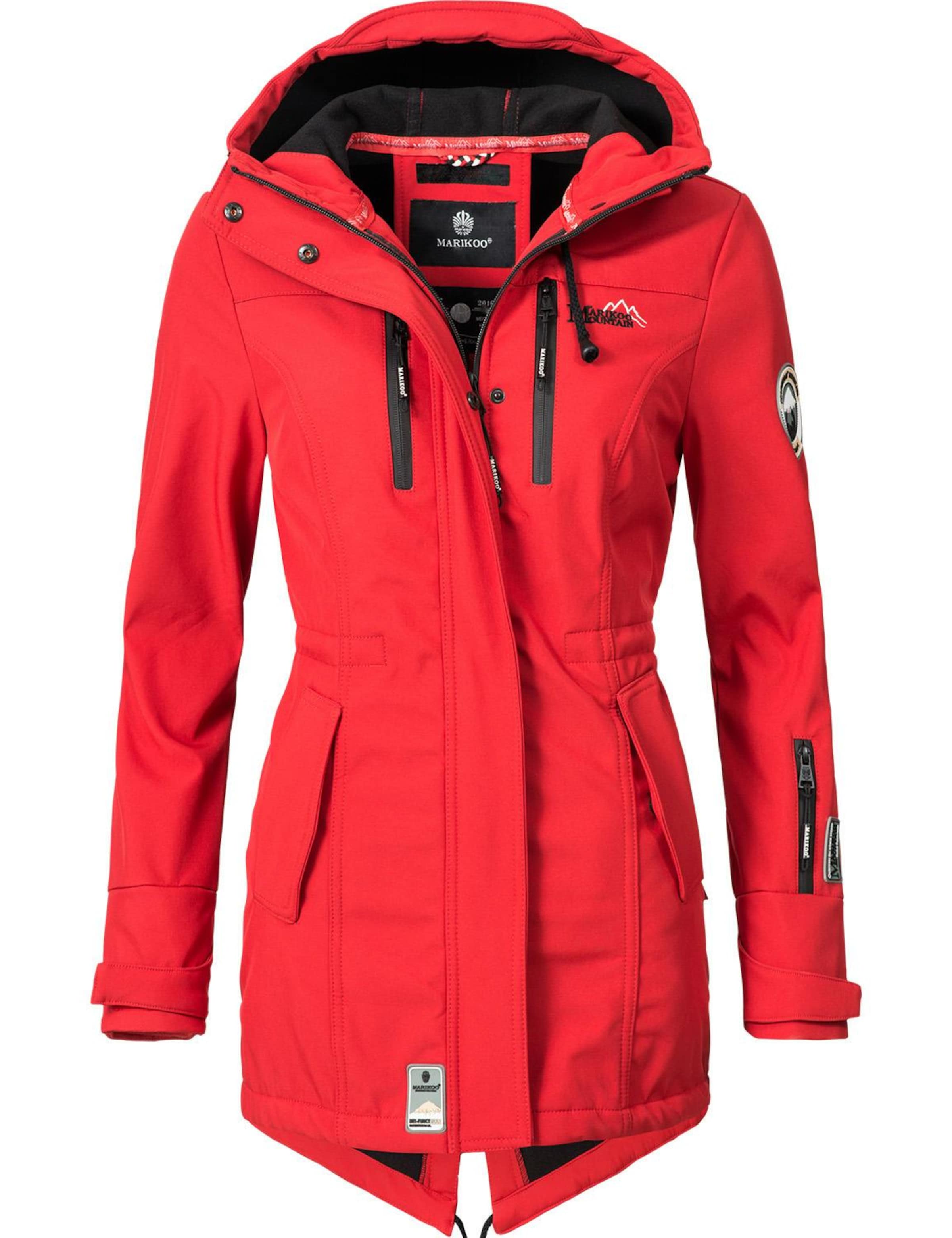MARIKOO Raincoat 'Zimtzicke' in Red: front
