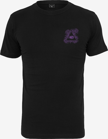 Mister Tee T-Shirt 'Purple Views' in Schwarz: predná strana