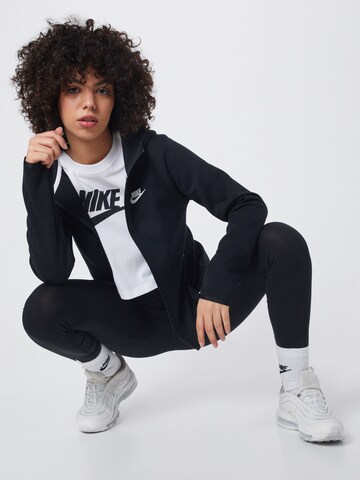 Nike Sportswear Fleece jas in Zwart