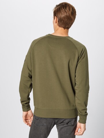 Sweat-shirt 'X-Fit' ALPHA INDUSTRIES en vert : derrière