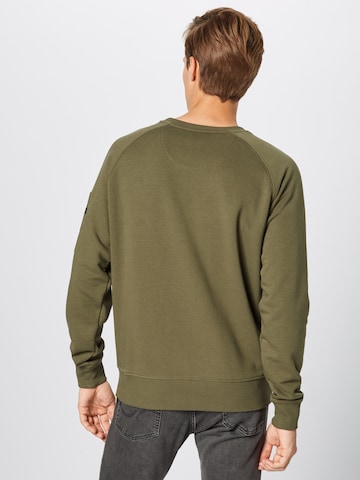 ALPHA INDUSTRIES Sweatshirt 'X-Fit' in Green: back