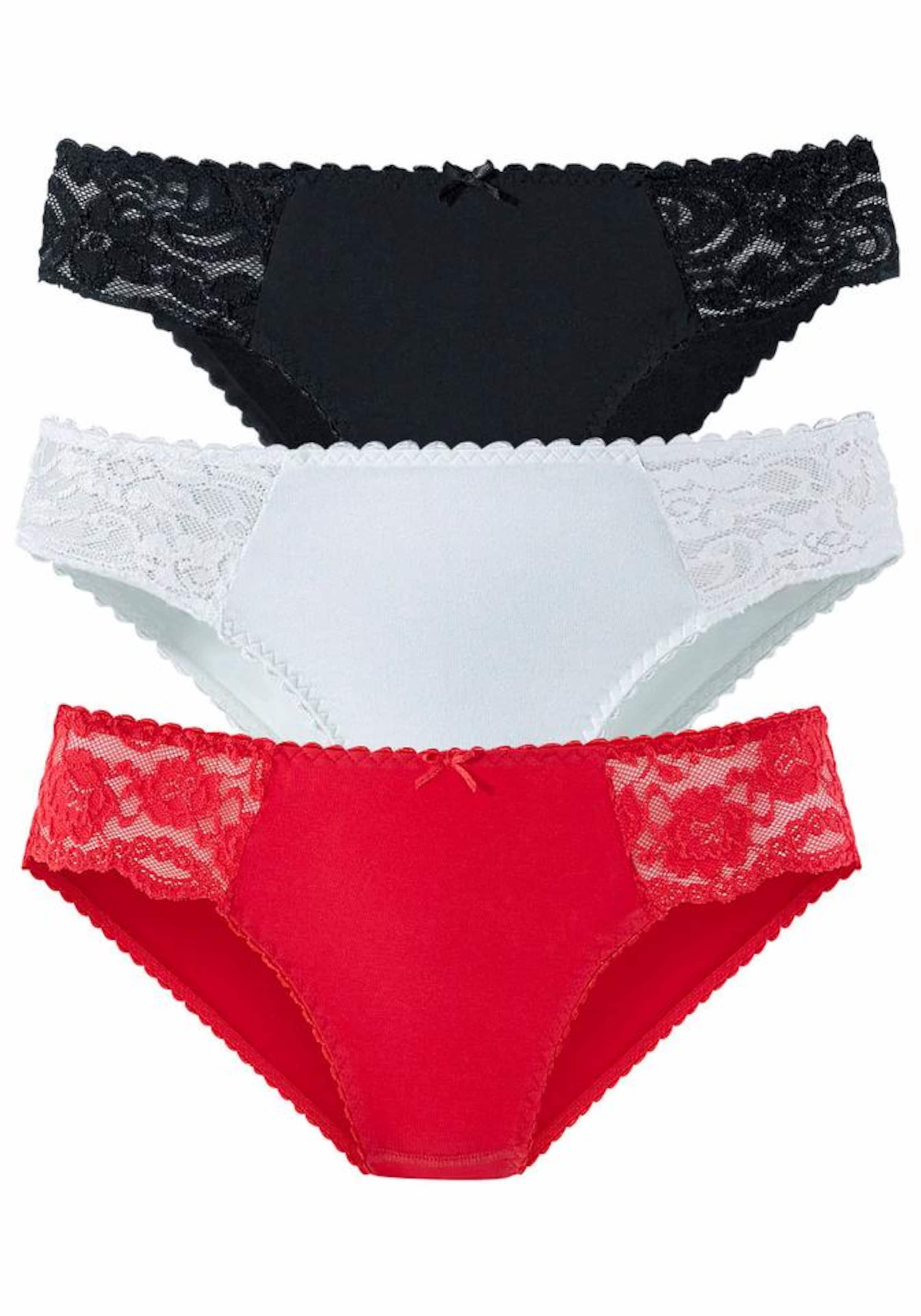 Slip PETITE FLEUR en rouge : devant