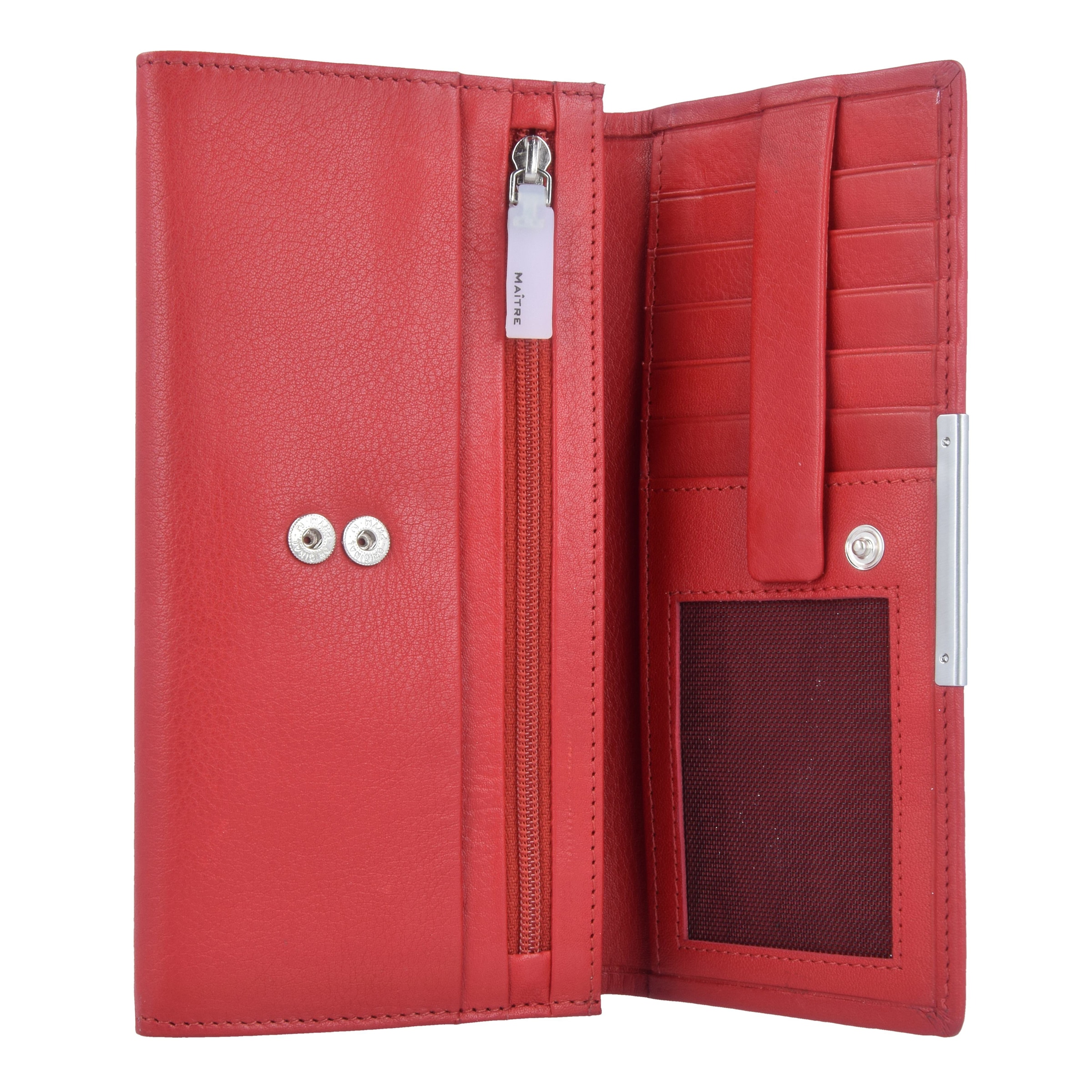 Maître Portemonnee 'Belg Diedburg' in Rood