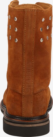 SHABBIES AMSTERDAM Lace-Up Ankle Boots in Brown