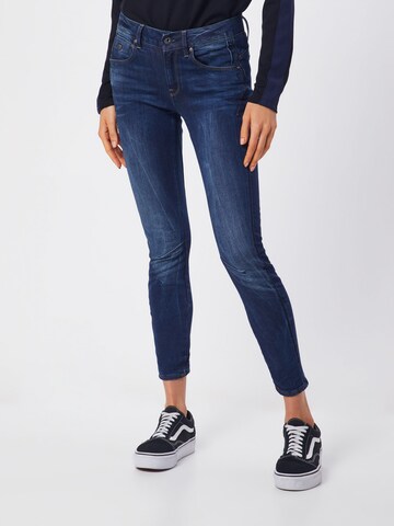 G-Star RAW Skinny Jeansy 'Arc 3D' w kolorze niebieski: przód