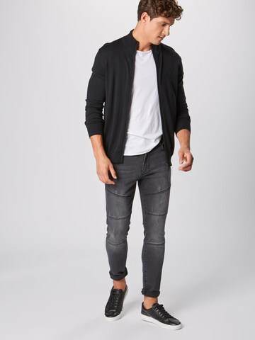 ESPRIT Regular fit Gebreid vest in Zwart