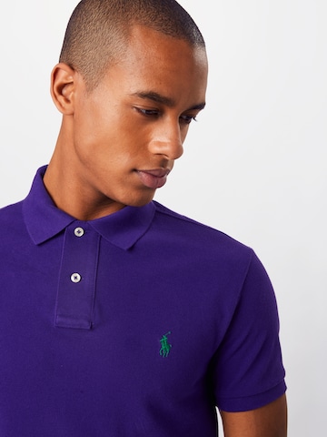 Polo Ralph Lauren Shirt 'SSKCSLIM1-SHORT SLEEVE-KNIT' in Purple