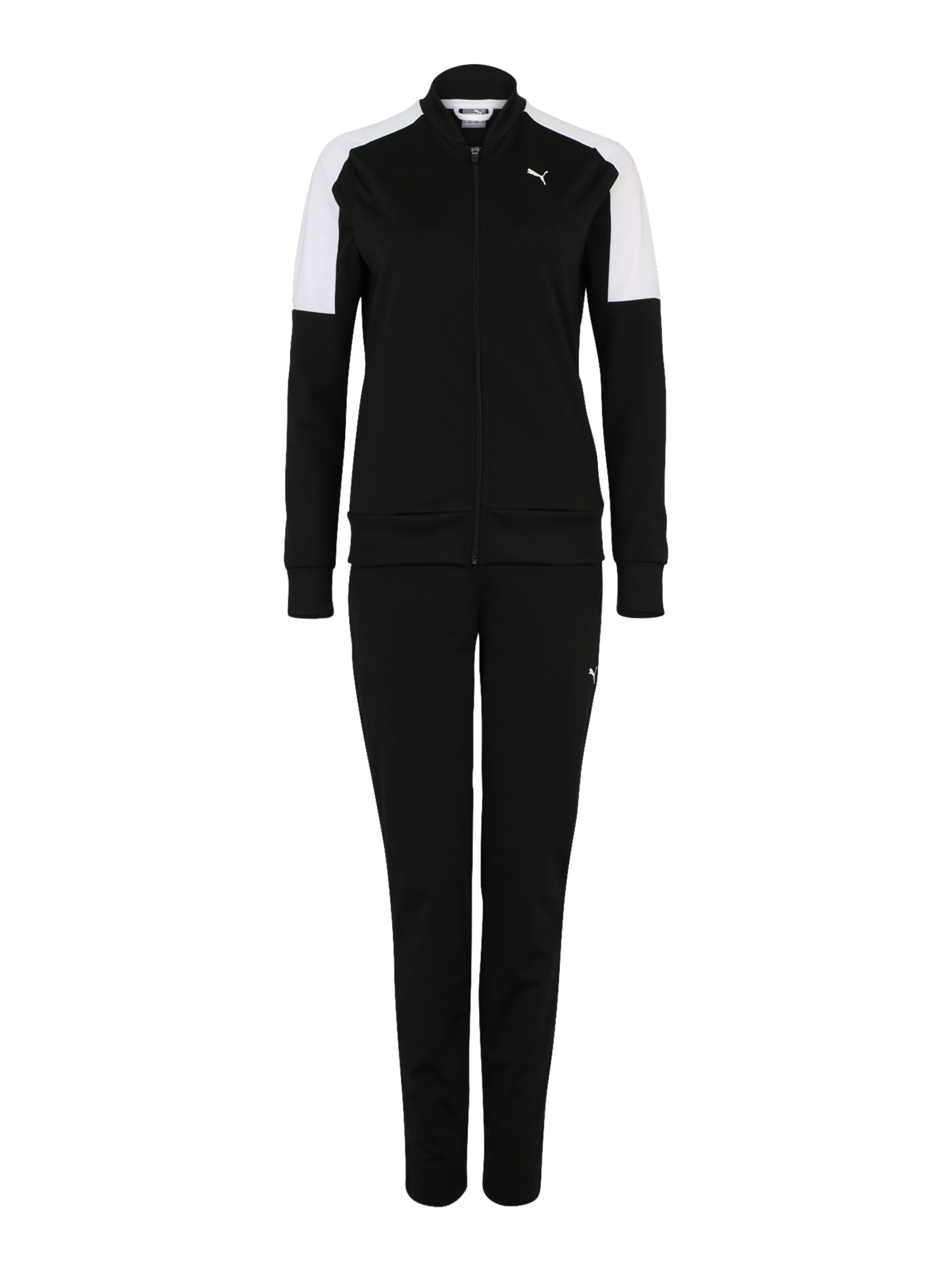 PUMA - Trainingsanzug  'Clean Tricot Suit Op' in schwarz