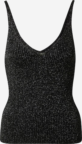 ABOUT YOU Knitted top 'Jarine' in Black: front