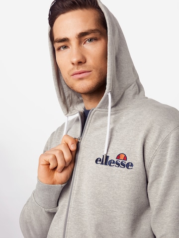 ELLESSE Regular fit Zip-Up Hoodie 'Briero' in Grey