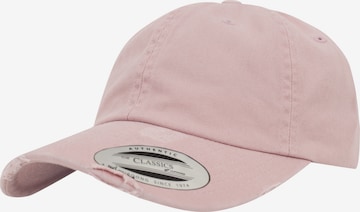 Cappello da baseball di Flexfit in rosa: frontale