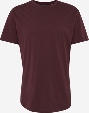 Coupe regular T-Shirt 'Matt' Only & Sons en rouge : devant