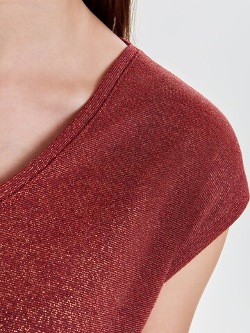 ONLY Shirt 'ONLSilvery' in Rood