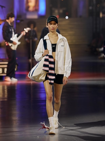 White Windbreaker Look by Tommy Jeans