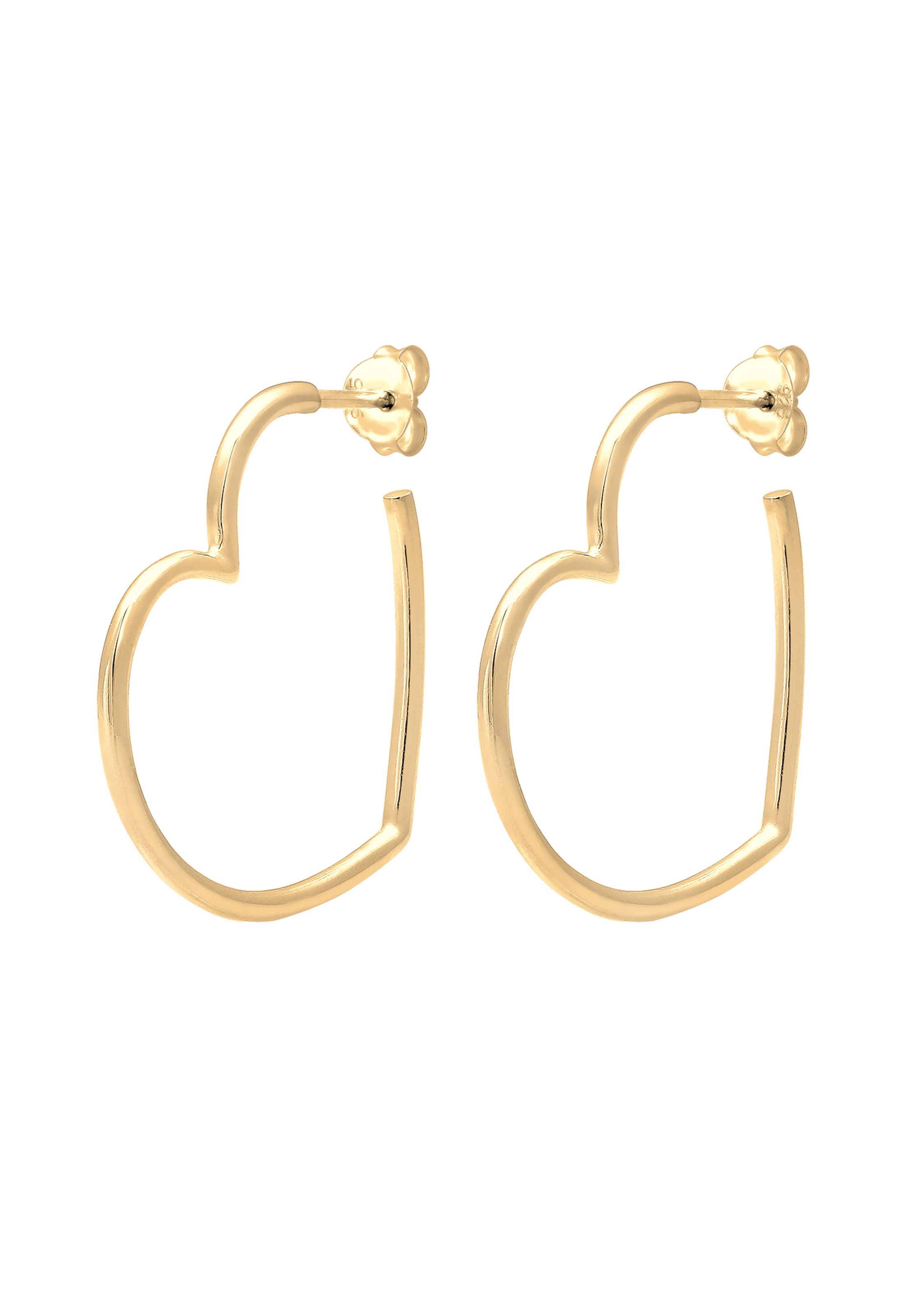 ELLI Fülbevalók 'Herz' - arany: elől