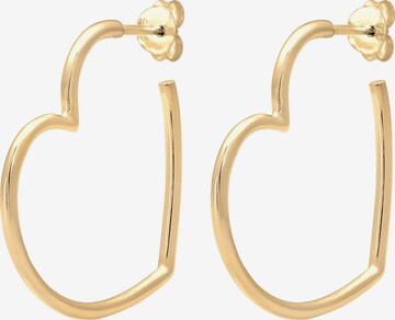 ELLI Earrings 'Herz' in Gold: front