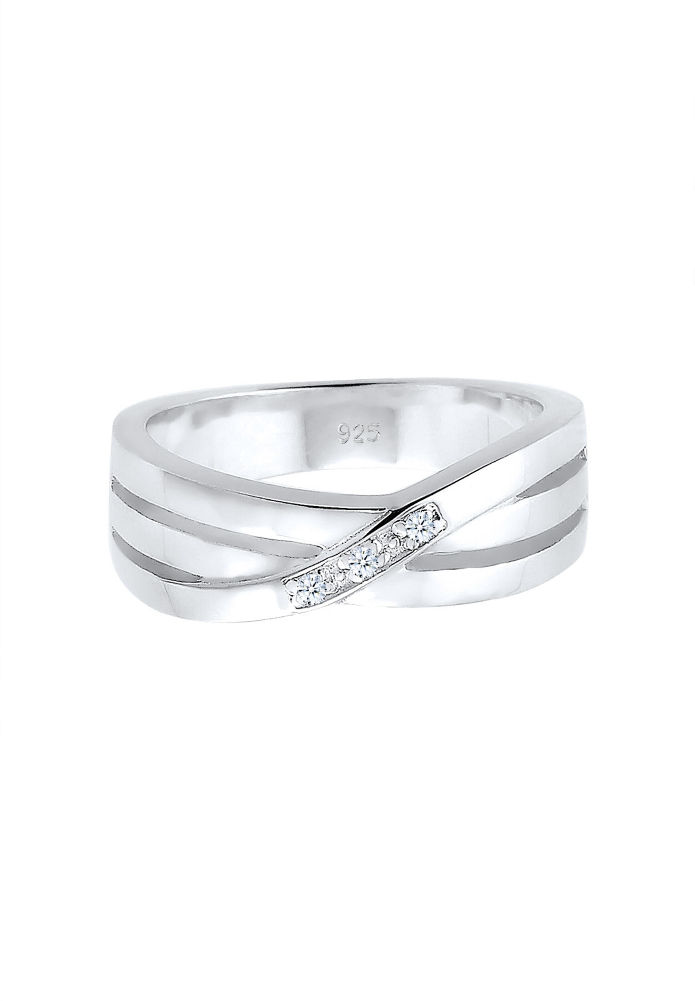Elli DIAMONDS Ring in Zilver: voorkant