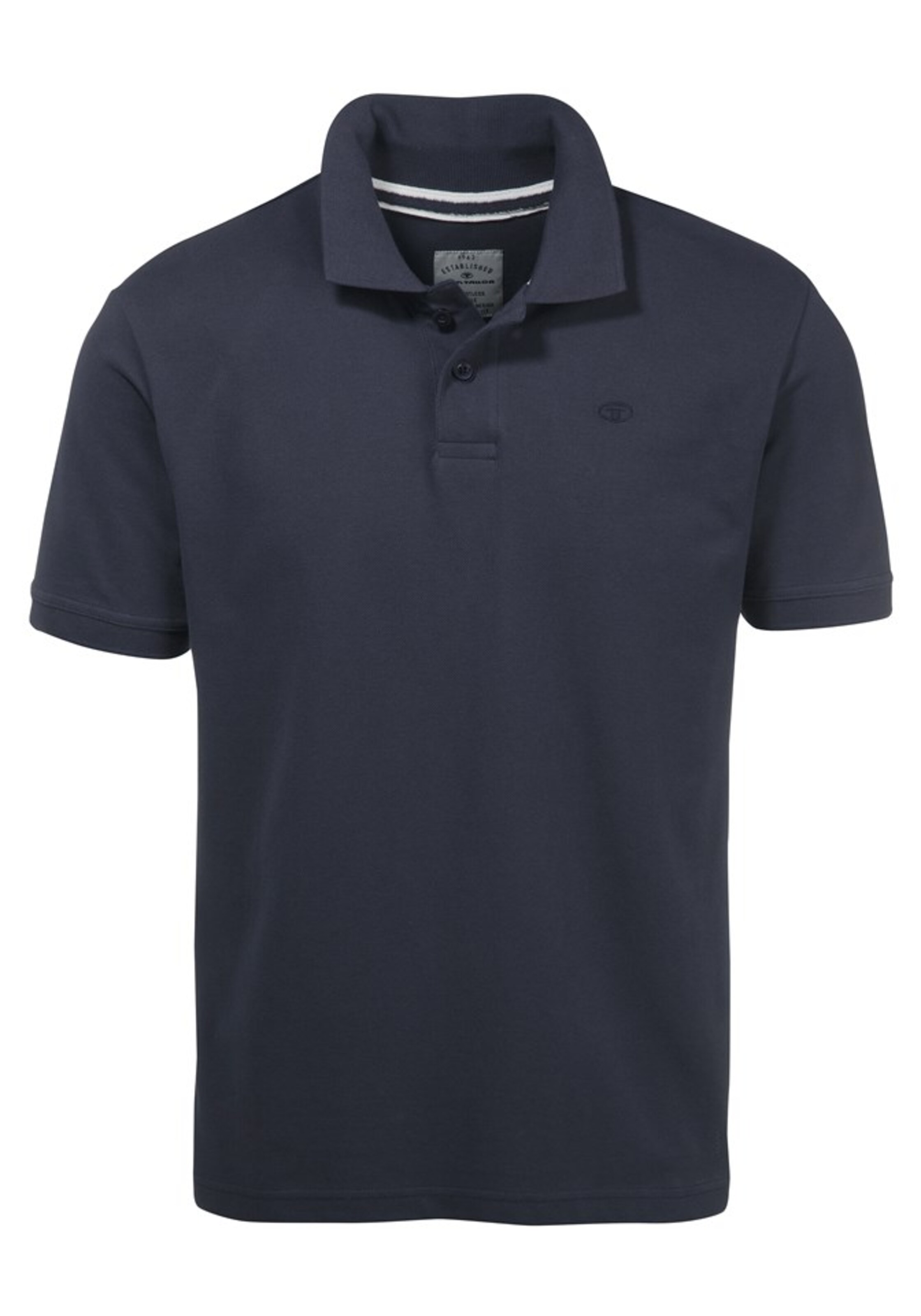 TOM TAILOR Basic Polo Poloshirt in Blau: Vorderseite