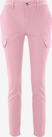 heine Slimfit Cargobukser i pink: forside