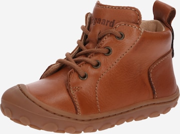 BISGAARD First-Step Shoes 'gerle lace' in Brown: front